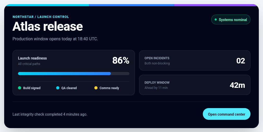 Launch command rendered by Flutter with mix_winds